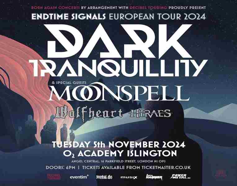 DARK TRANQUILITY at O2 Academy Islington - London in London on 5 Nov