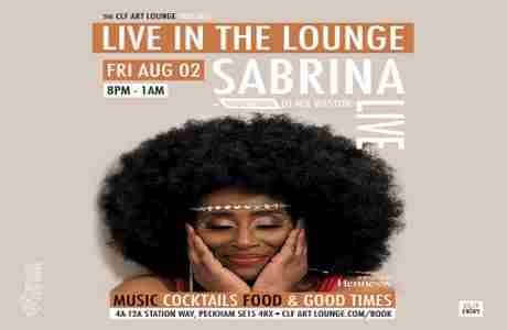 Sabrina (aka Sabrina Gold) Live In The Lounge + DJ Nik Weston in London on 2 Aug