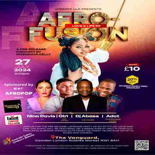 Afrofusion Soul: Love and Life - A Pre-Release Concert by Nnennaya Kelly in London on 27 Jul