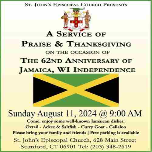 Jamaica Independence Service of Praise and Thanksgiving in Stamford on 11 Aug