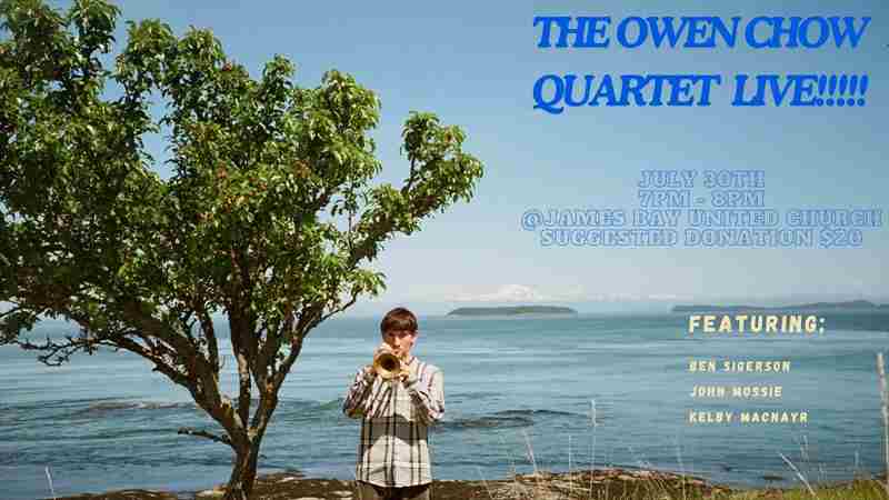 Tuesday Night Jazz at the Church welcomes the Owen Chow Quartet! in Victoria on 30 Jul