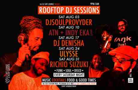 Saturday Night Rooftop DJ Sessions with ATN x Indy Eka (Live Vocals) - Free Entry in London on 10 Aug