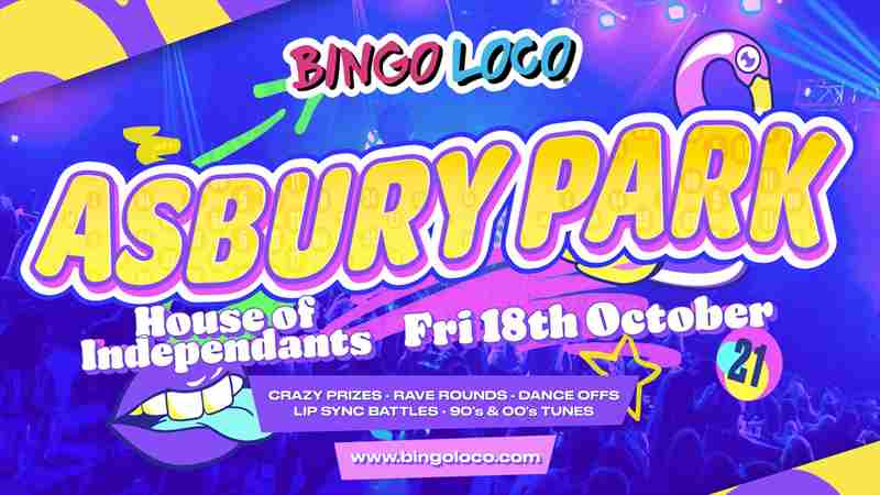 Bingo Loco - World's Biggest Bingo Party in Asbury Park on 18 Oct