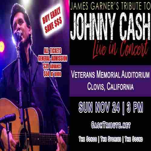 James Garner's Tribute to Johnny Cash in Clovis on 24 Nov