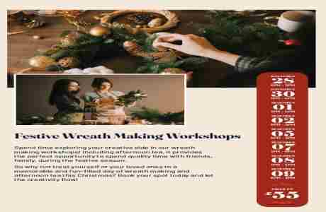 Wreath Making - Holiday Inn Newcastle Gosforth Park - Thursday 28th November 2024 in Newcastle upon Tyne on 28 November 2024