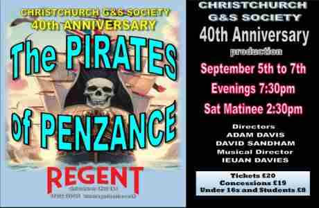 The ever-popular - THE PIRATES OF PENZANCE - 5th to 7th September at THE REGENT Christchurch in Christchurch on 5 Sep