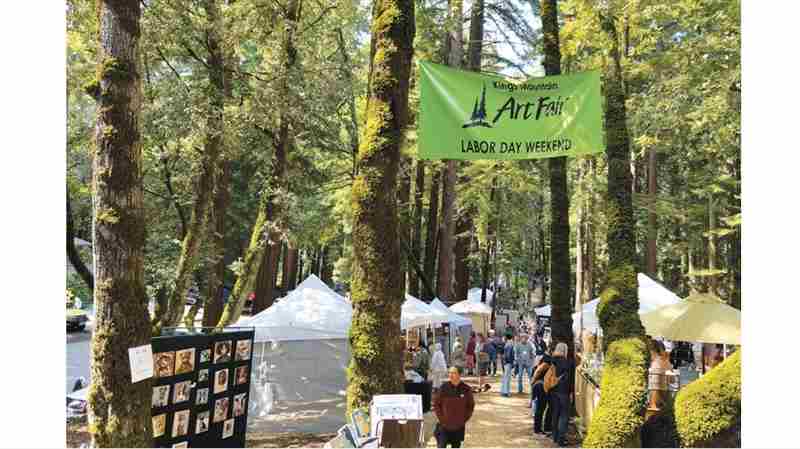 Kings Mountain Art Fair in Woodside on 31 Aug