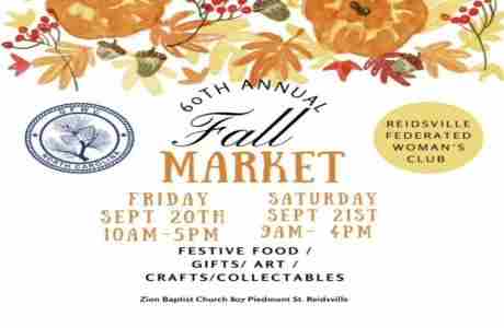 Reidsville Federated Woman's Club 60th Annual Fall Market in North Carolina on 20 Sep