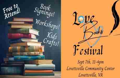 LoveBooks Festival in Lovettsville on 07 September 2024