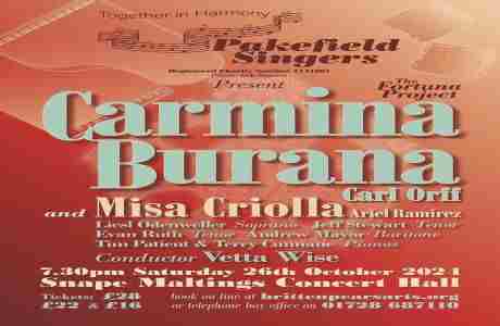 Carmina Burana in England on 26 Oct