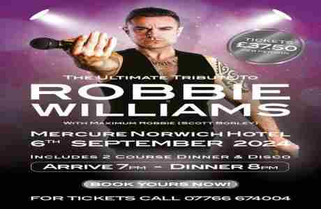 Robbie Williams Tribute Act – MAXIMUM ROBBIE (Scott Borley) in Norwich on 6 Sep