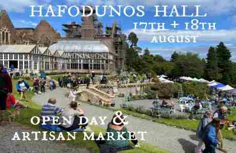 Hafodunos Hall Summer Open Day and Artisan Market in North Wales on 17 Aug