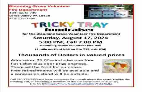 Tricky Tray Benefiting Blooming Grove Twp. Volunteer Fire Department in Hawley on 17 Aug