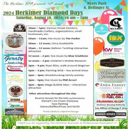 Herkimer Diamond Days in Herkimer on 10 Aug