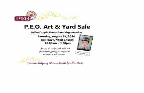 P.E.O. Art and Yard Sale in Victoria on 24 Aug