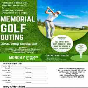 Memorial Golf Outing in Lords Valley on 16 Sep