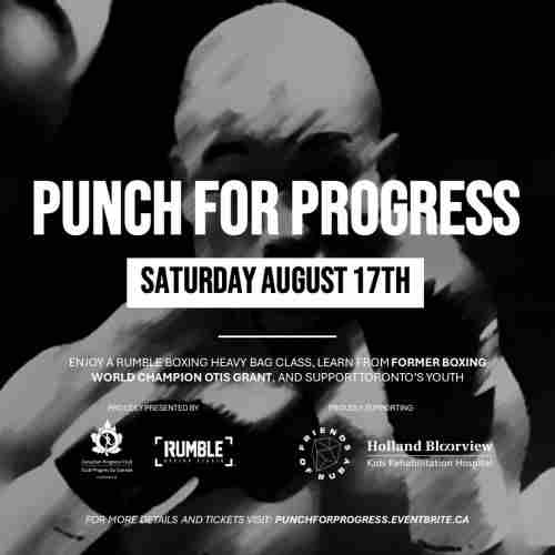 Punch for Progress Charity Boxing Event in Toronto on 17 August 2024