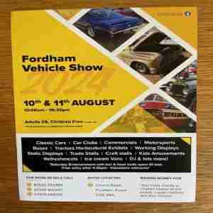 Fordham Vehicle Show in England on 10 Aug