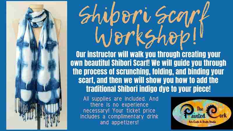 Shibori Scarf Party - Drinks and Appetizers included! in Santa Cruz on 18 Aug