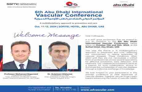 6th Abu Dhabi International Vascular Conference in Abu Dhabi on 11 October 2024