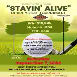 Stayin' Alive Charity Golf Tournament in Pocatello on 7 Sep