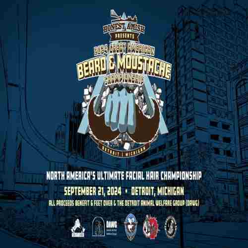 The 2024 Great American Beard and Moustache Championship in Detroit on 21 Sep