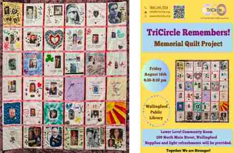 TriCircle Remembers - Memorial Quilt Project in Wallingford on 16 Aug