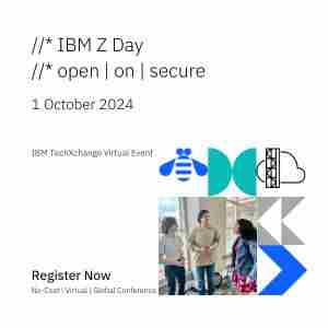 IBM Z Day 2024 in Webinar on 1 Oct