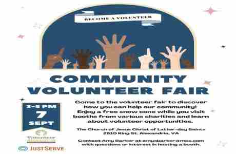 Community Volunteer Fair in Alexandria on 7 Sep