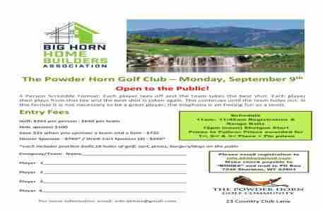 BHHBA Annual Golf Outing @ The Powder Horn Golf Club in Sheridan on 09 September 2024