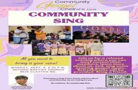 Community Gospel Choir Community Sing in St  Louis on 9 Sep