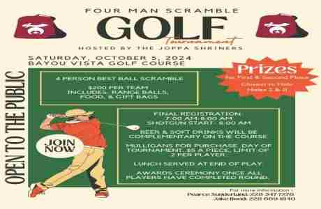 JOPPA SHRINERS GOLF TOURNAMENT in Gulfport on 5 Oct