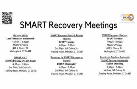 Reuniones de SMART Recovery en Espanol - SMART Recovery Meetings in Spanish in Meriden on 28 Aug