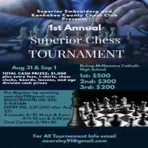 1st Annual Superior Chess Tournament in Kankakee on 31 Aug