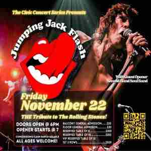 Jumping Jack Flash(Rolling Stones Tribute) at the La Porte Civic Auditorium in La Porte on 22 November 2024