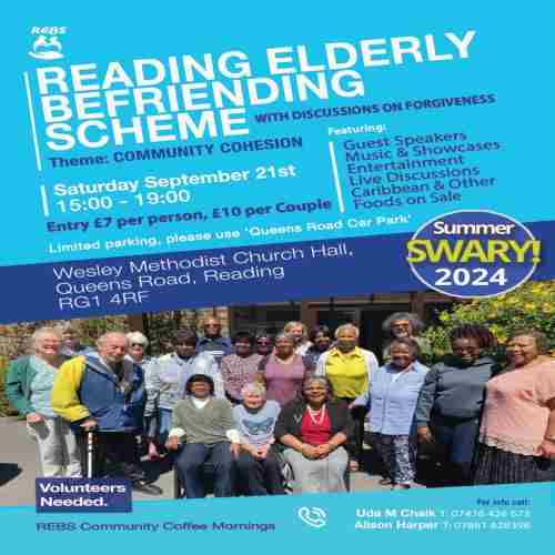 Reading Elderly Befriending Scheme - Summer SWARY 2024! in Reading on 21 Sep