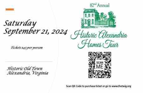 Twig proudly announces the 82nd Annual Historic Alexandria Homes Tour on Saturday, September 21 in Alexandria on 21 September 2024