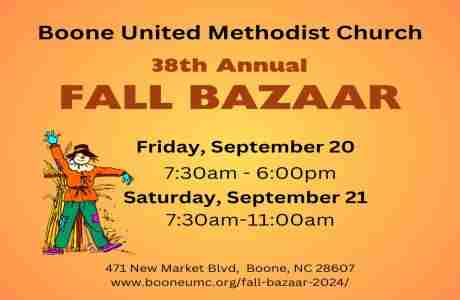 Fall Bazaar at Boone UMC in Boone on 20 Sep