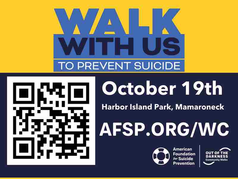 Out of the Darkness Community Walk in Mamaroneck on 19 October 2024