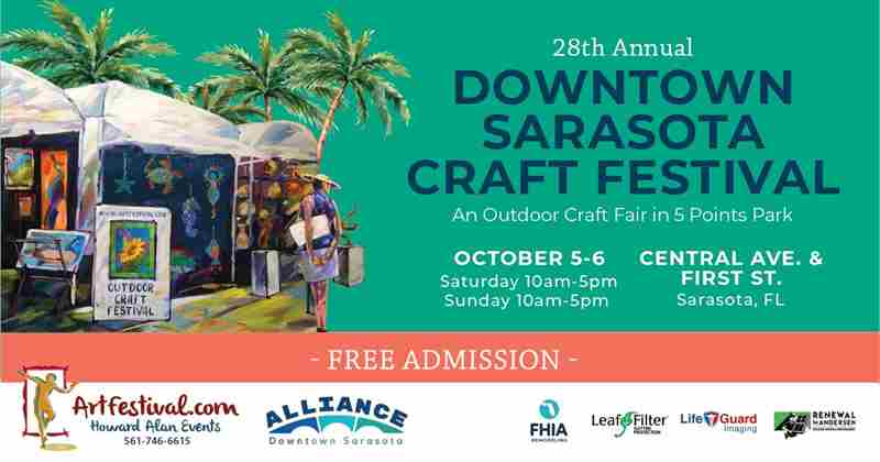 28th Annual Downtown Sarasota Spring Craft Fair in Florida on 5 Oct