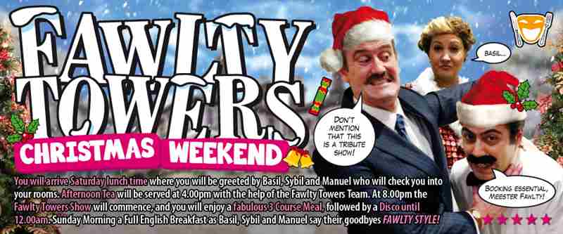 Fawlty Towers Christmas Weekend 30/11/2024 in Lancaster on 30 November 2024