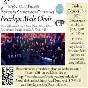 Cor Y Penrhyn Male Voice Choir in Northwich on 18 Oct