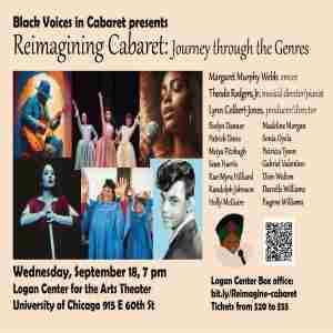 Reimagining Cabaret: Journey through the Genres, Feat. Various Performers in Chicago on 18 Sep