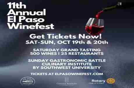 El Paso Winefest in Texas on 19 Oct