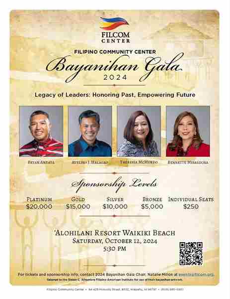 2024 Bayanihan Gala in Honolulu on 12 Oct