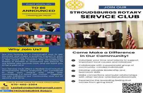 One Hundred Year Old Stroudsburg Rotary Club offers New Service Club in Pennsylvania on 30 Sep