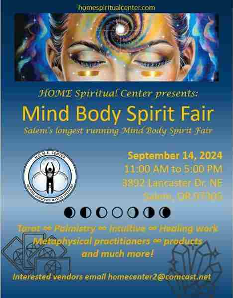 Mind Body Spirit Fair in Salem on 14 Sep