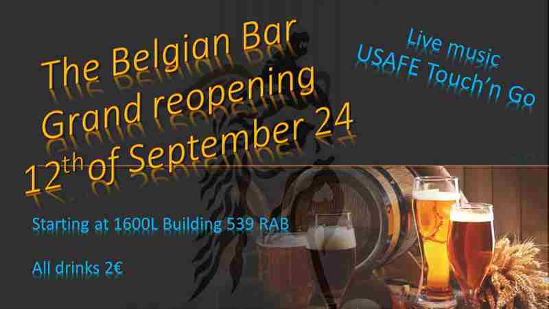 The Belgian Bar Grand reopening 12th September 24 in Rhineland-Palatinate on 12 Sep