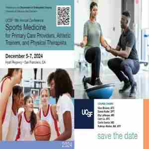 19th Annual UCSF Sports Medicine Conference in San Francisco on 5 Dec