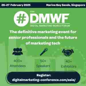 DMWF Asia (Digital Marketing World Forum) in Singapore on 26 Feb